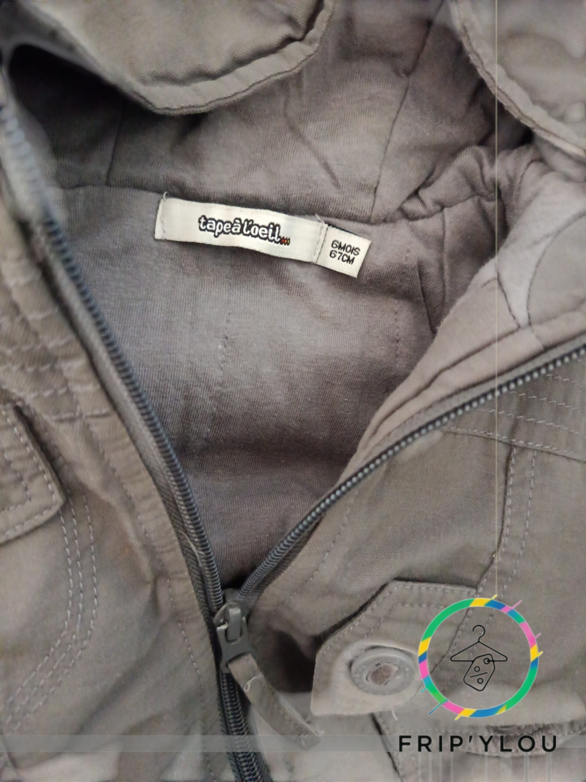 🧥 Veste bébé garçon – 6 mois – Style casual / urbain – A1568 – Image 3