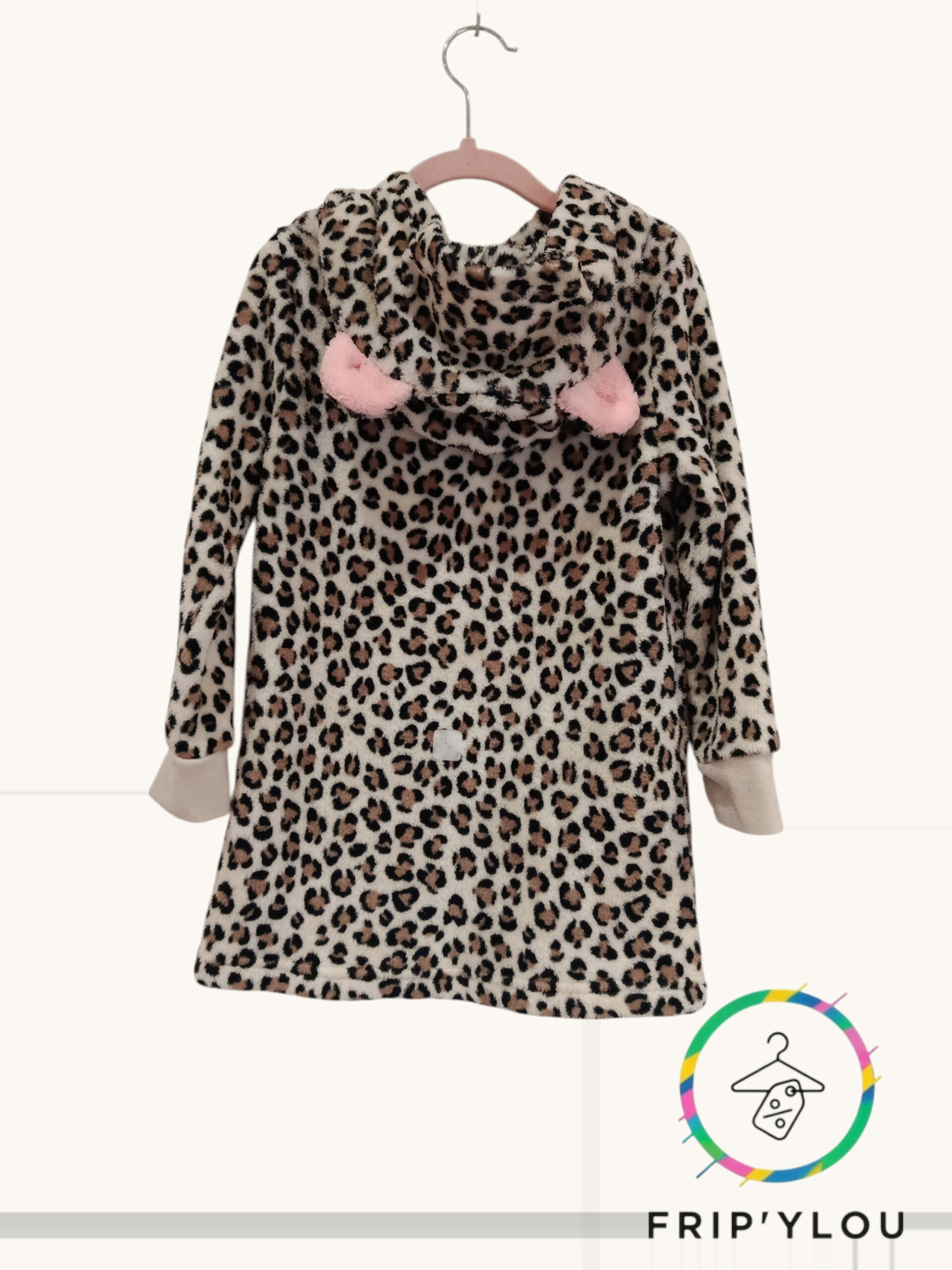 đ Robe de chambre fille pilou â H&M â 5/6 ans â Motif lĂ©opard A1564 â Image 2