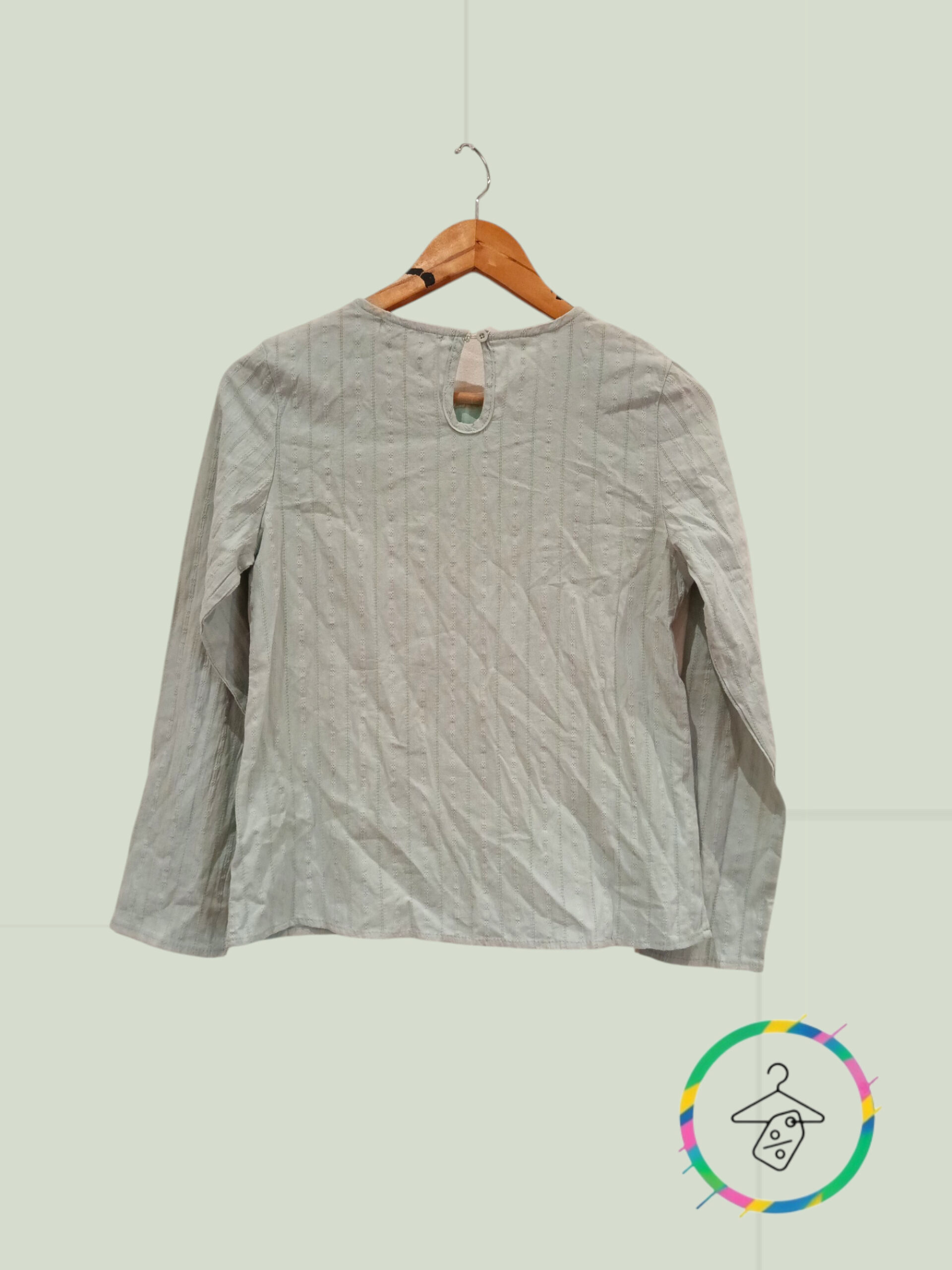 Blouse fille 14 ans – vert sauge – NEUVE avec étiquette 🌿 A0226 – Image 2