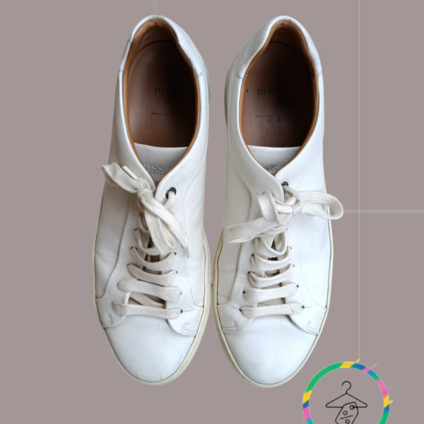 Baskets BOSS homme blanches – Taille 45 A1565