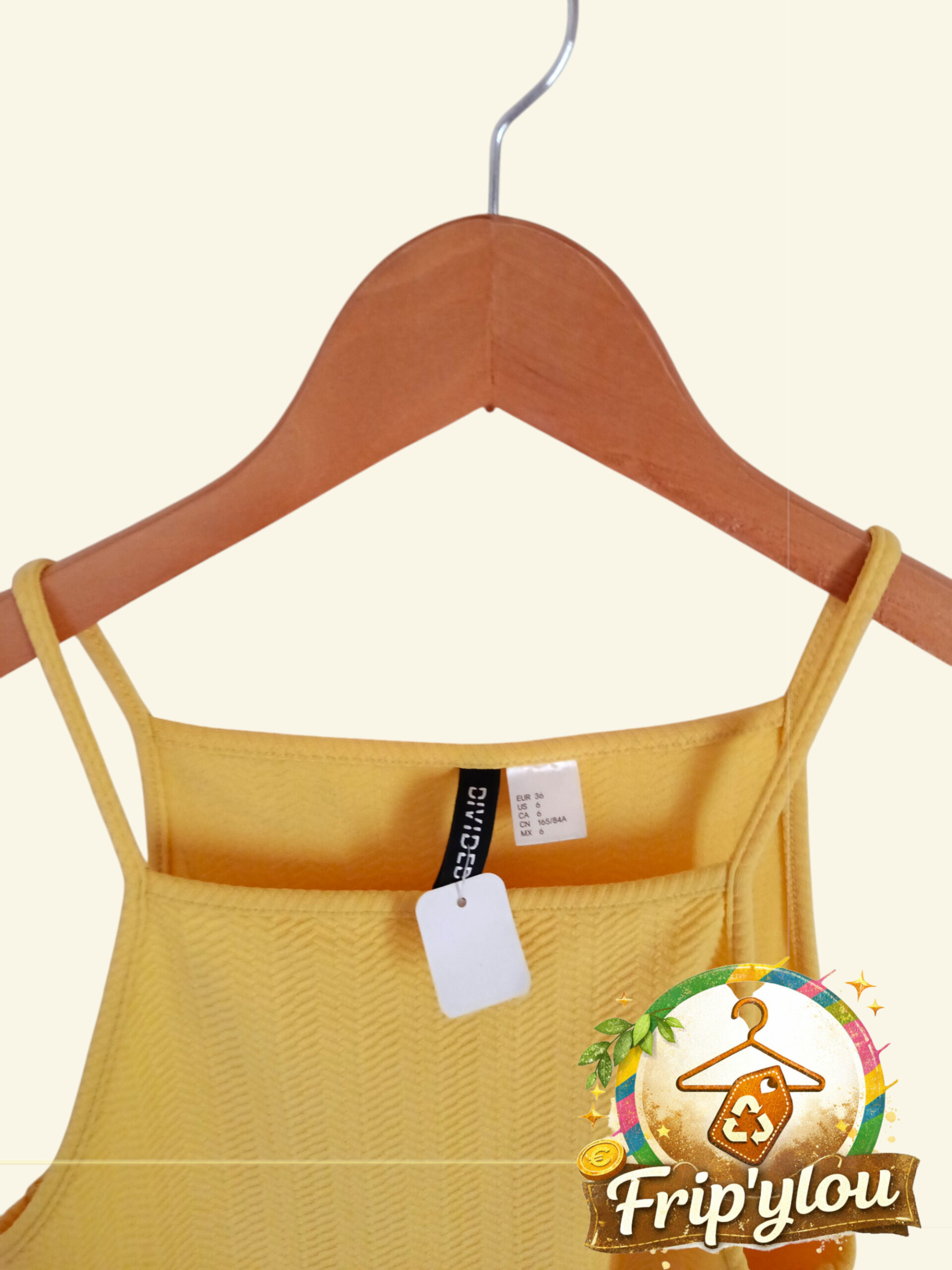 🌼 Robe patineuse jaune – H&M – Taille S (36) 🌼 A0538 – Image 2