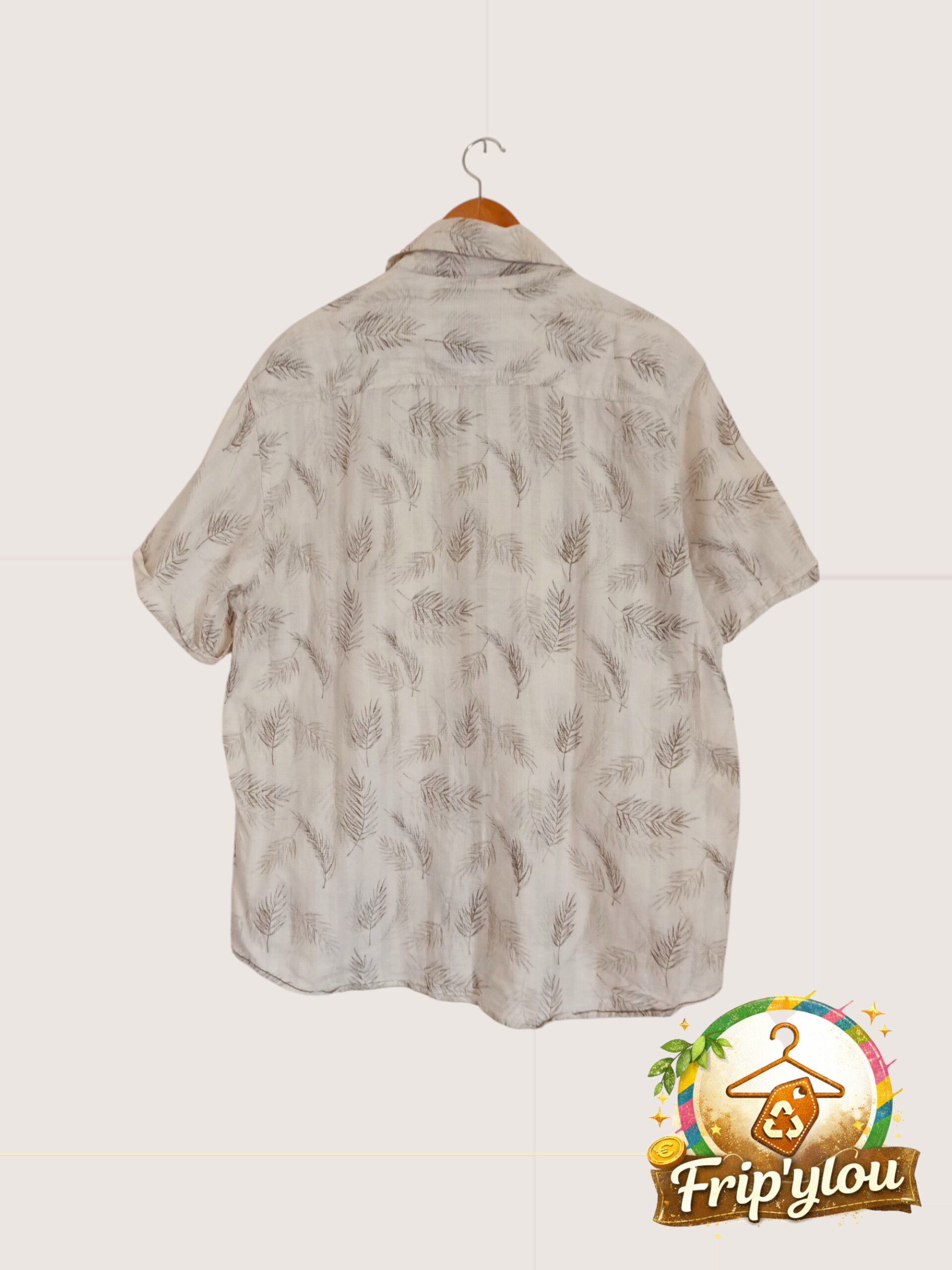 🌿 Chemise Armand Thiery – Taille XL – Style estival chic A1637 – Image 3