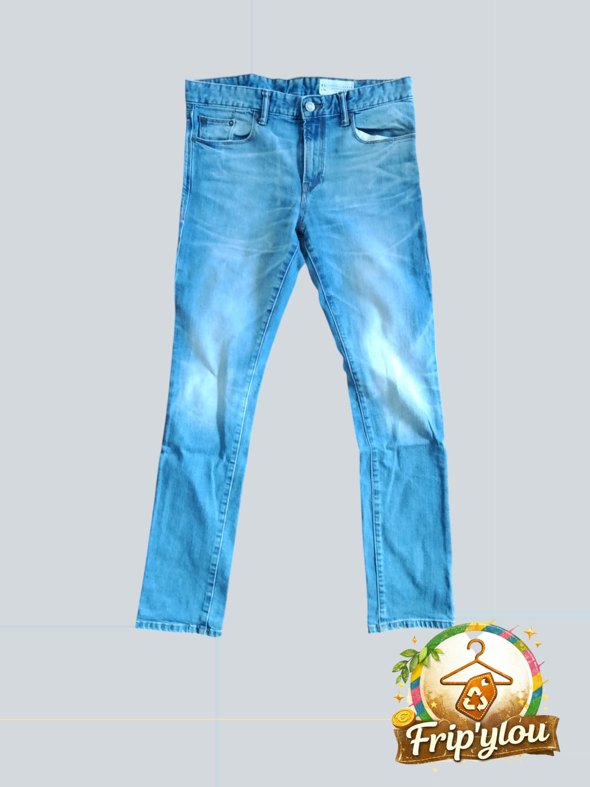 👖 Jean slim ESPRIT Homme – Taille W32 L34 – Denim tendance 👖A1644