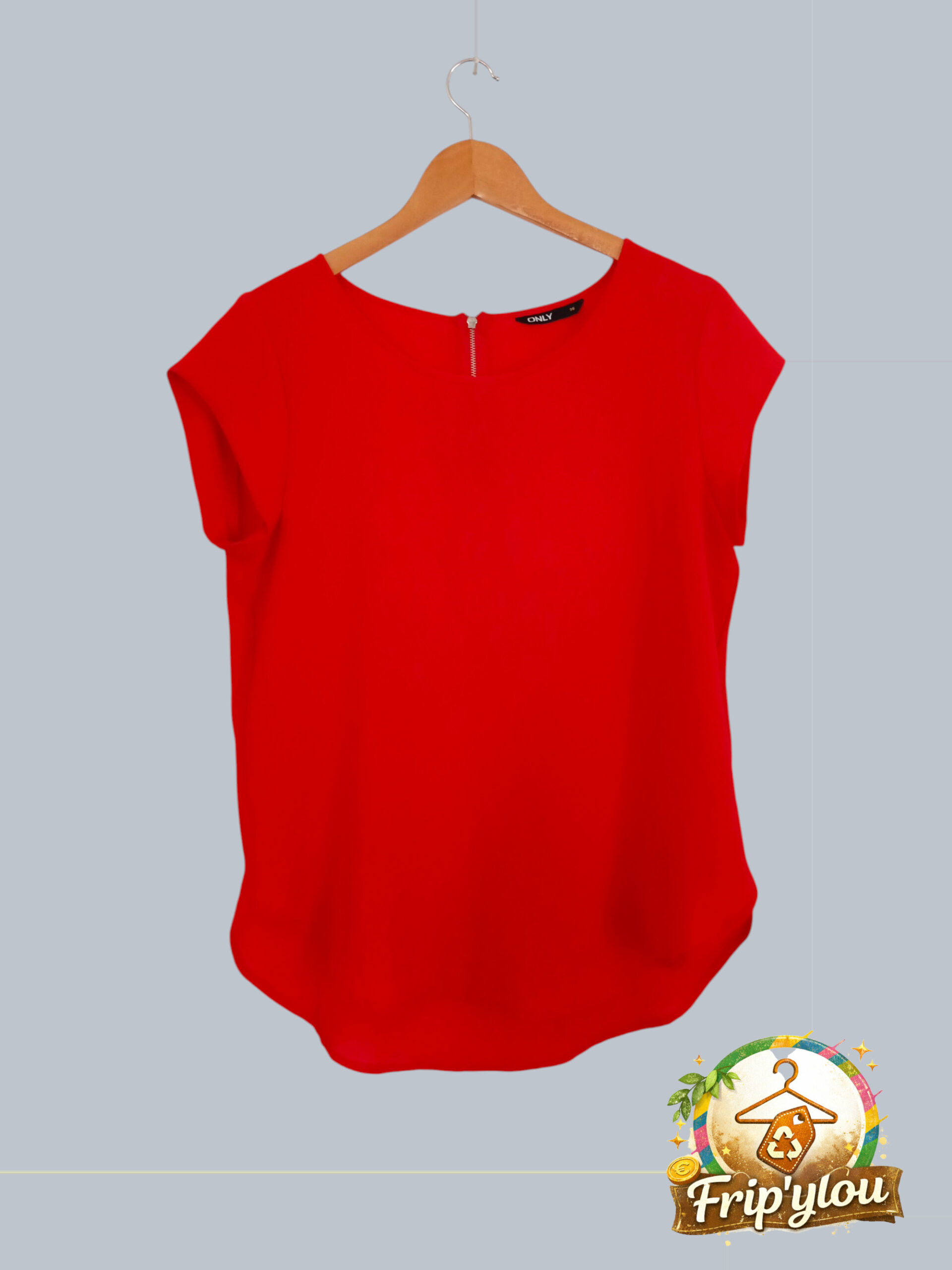 ✨ Blouse rouge élégante ONLY – Taille 36 ✨A1623