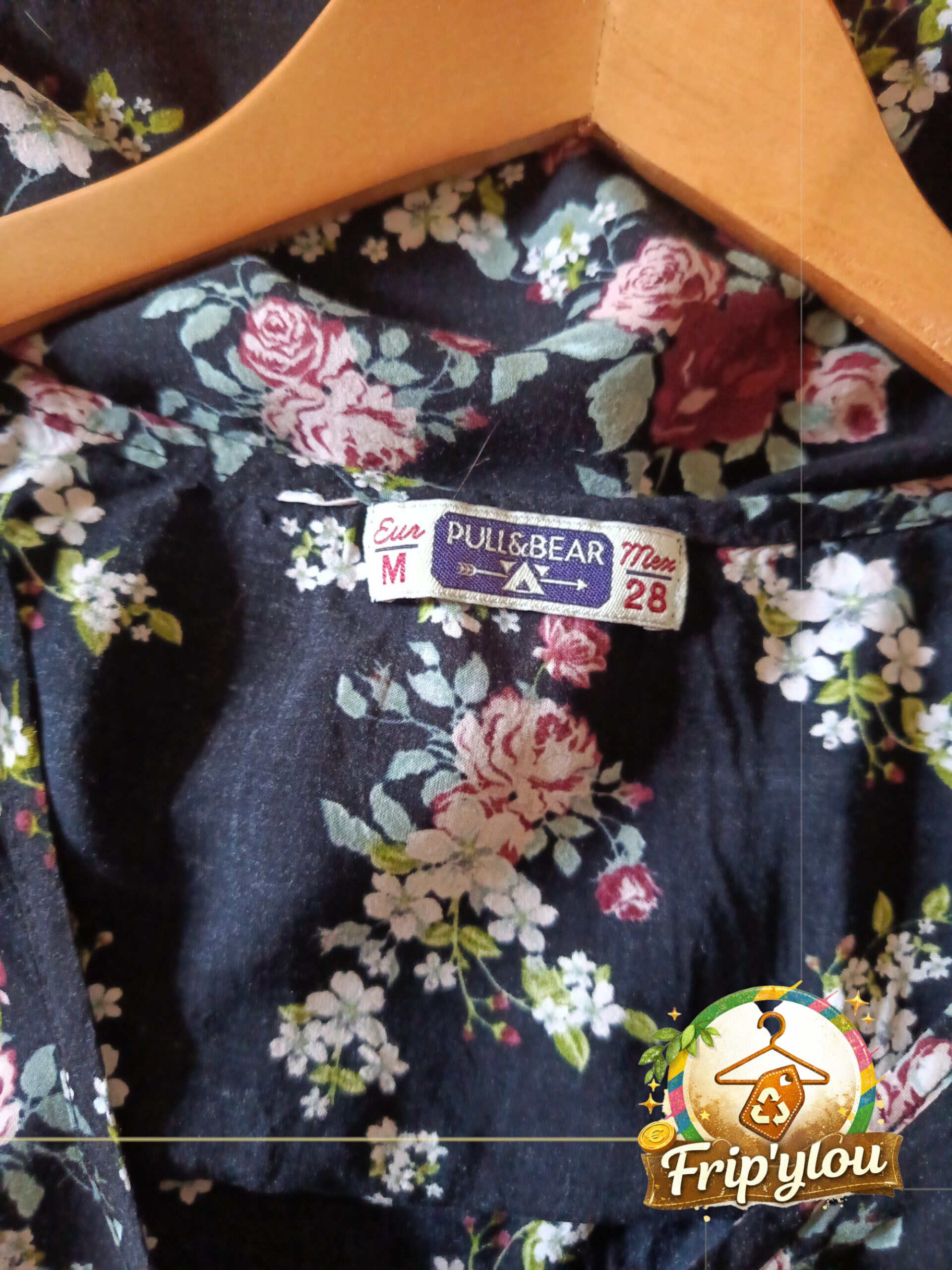 🌸 Débardeur court fluide fleuri Pull&Bear – Taille M 🌸 A1642 – Image 3