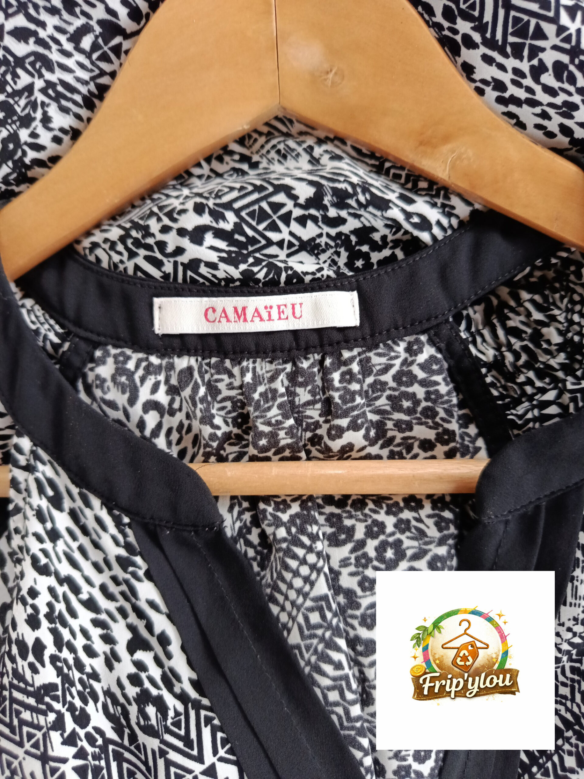 Robe fluide Camaïeu – Taille 44 femme A1692 – Image 3
