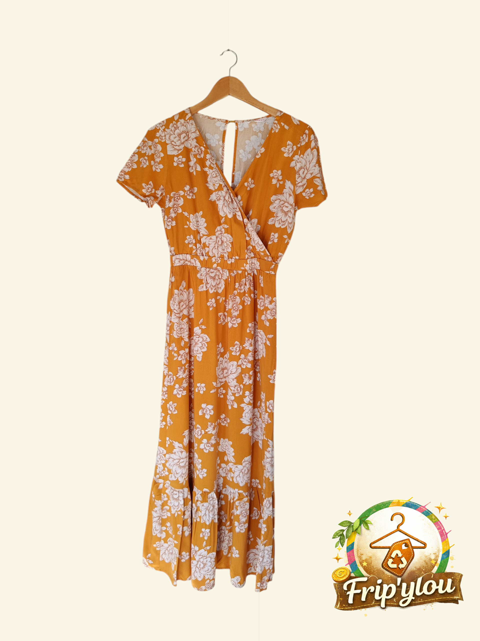 Robe fluide fleurie – esprit bohème chic taille 36 A1676