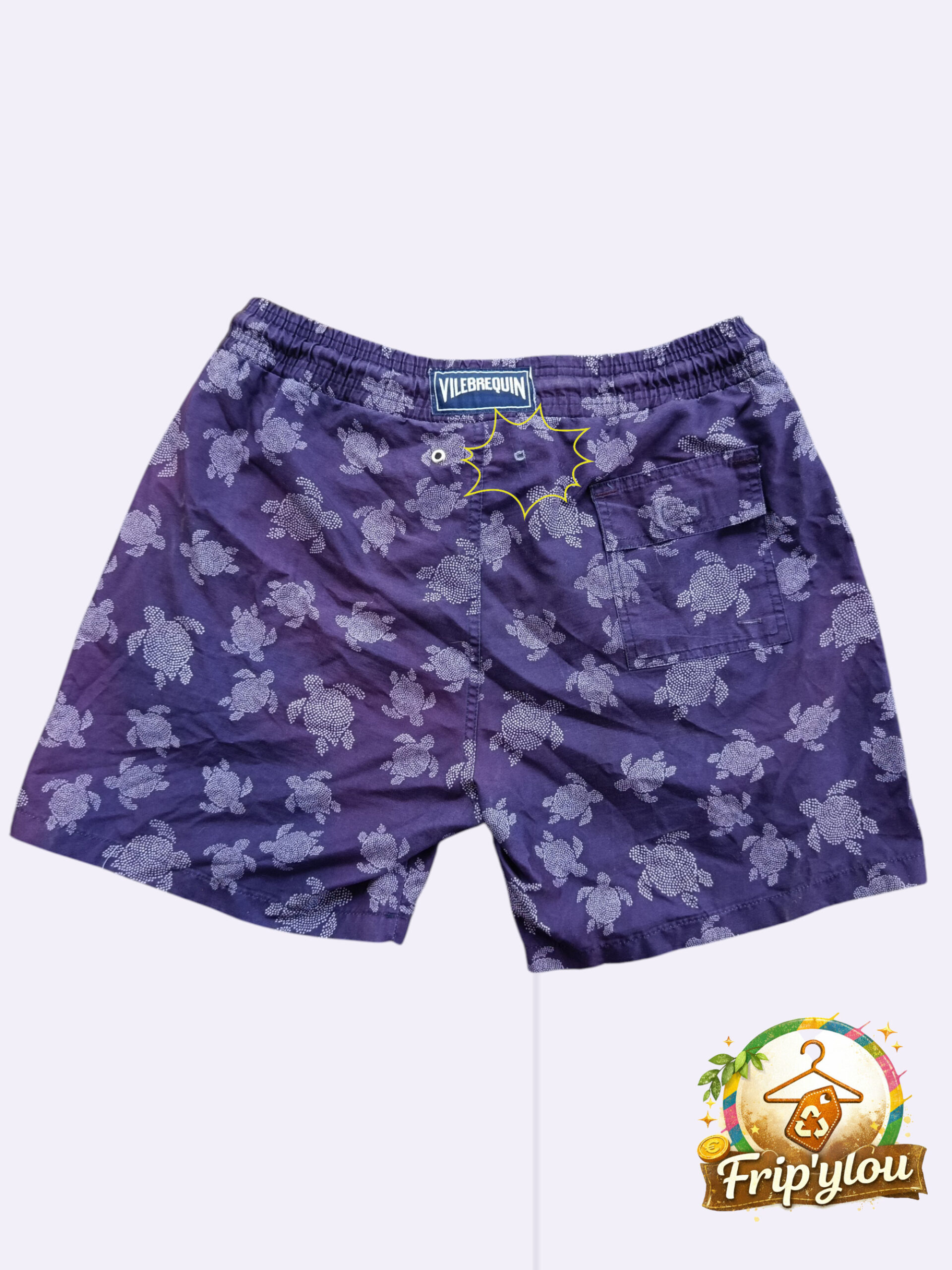 Short de bain Homme Vilebrequin – Taille L – Motif tortues A1688 – Image 2