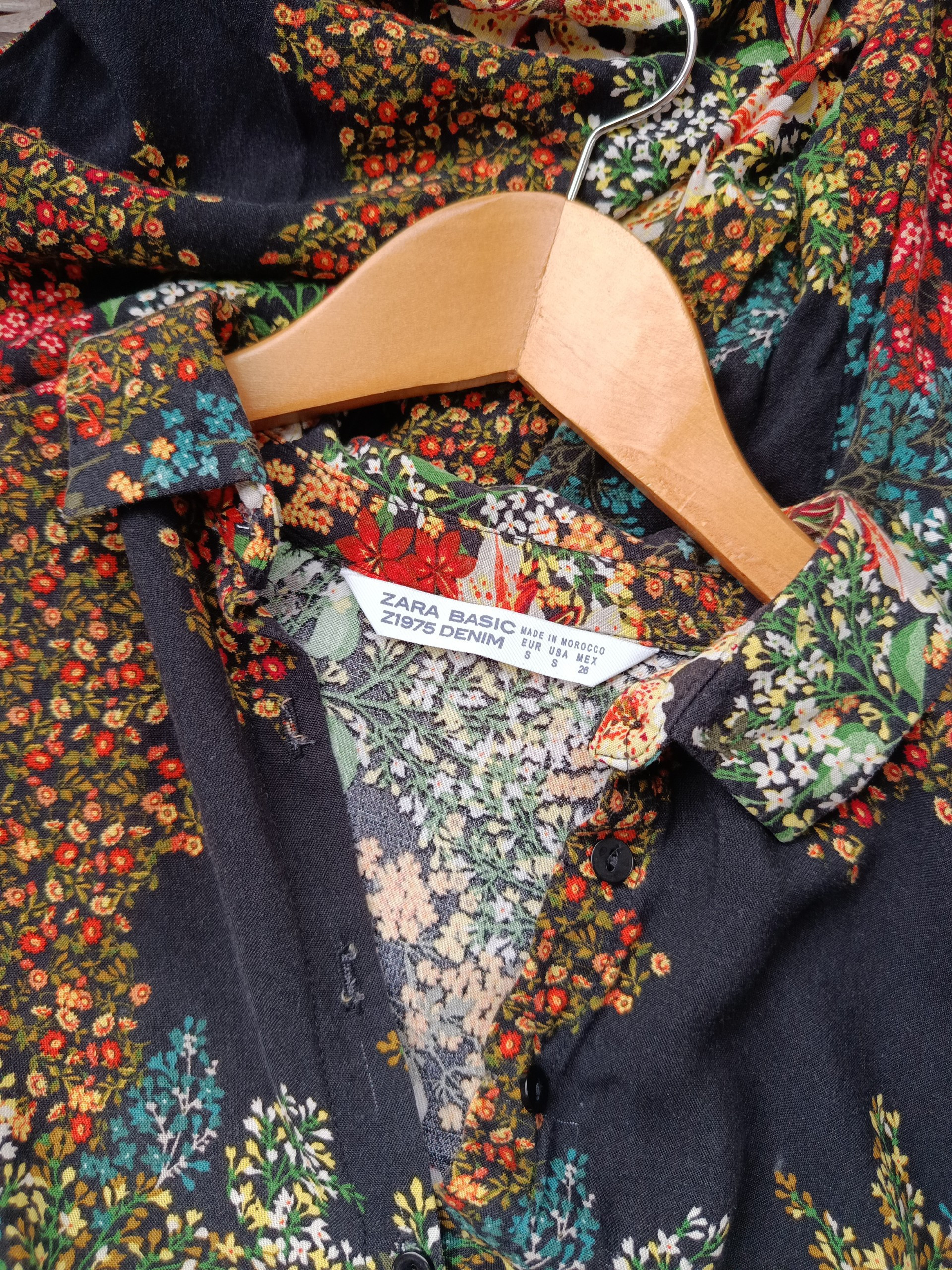 Robe fluide ZARA – Imprimé floral taille S A1678 – Image 3