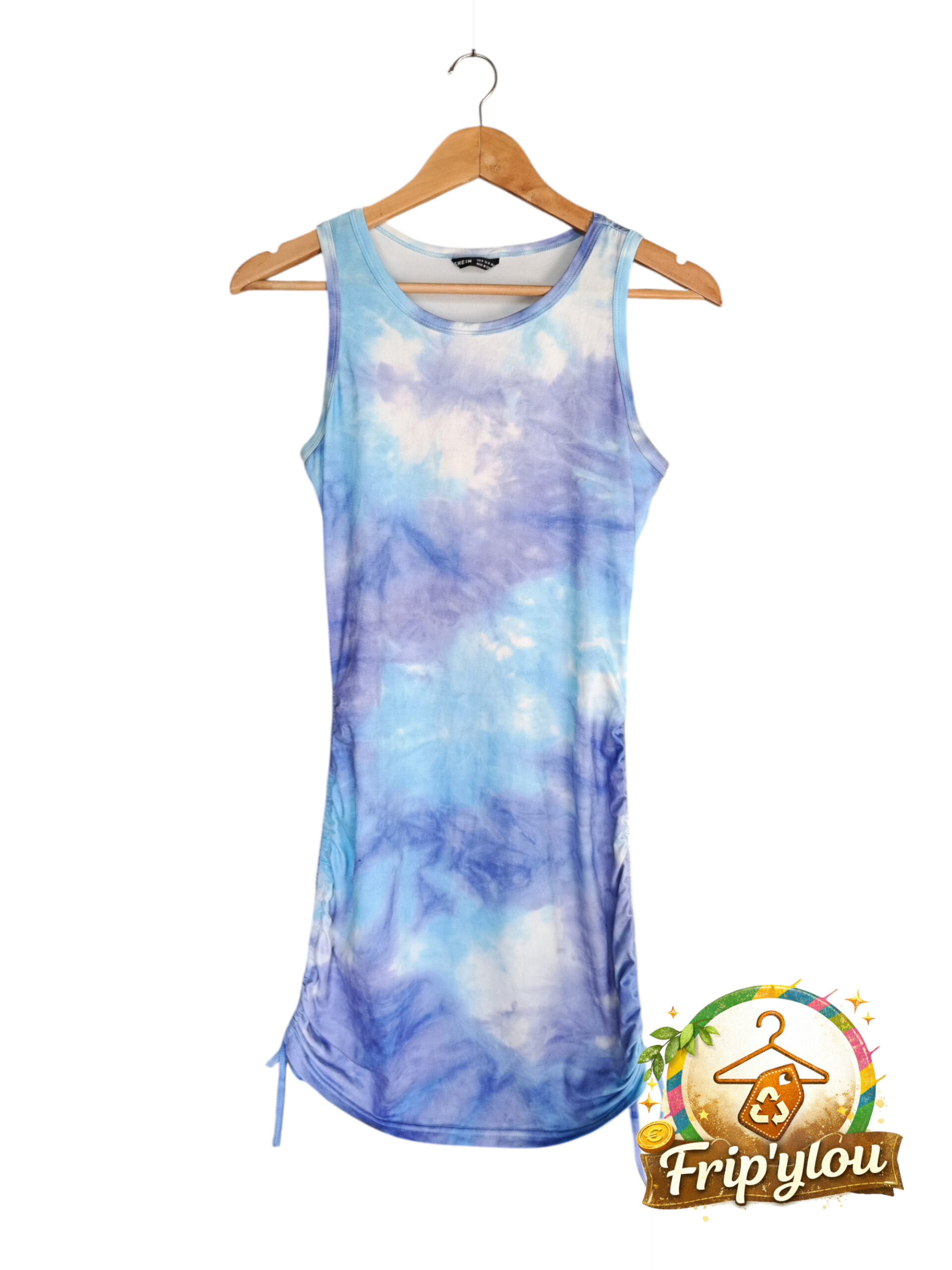 Robe débardeur tie & dye bleu – SHEIN – Taille M A1687