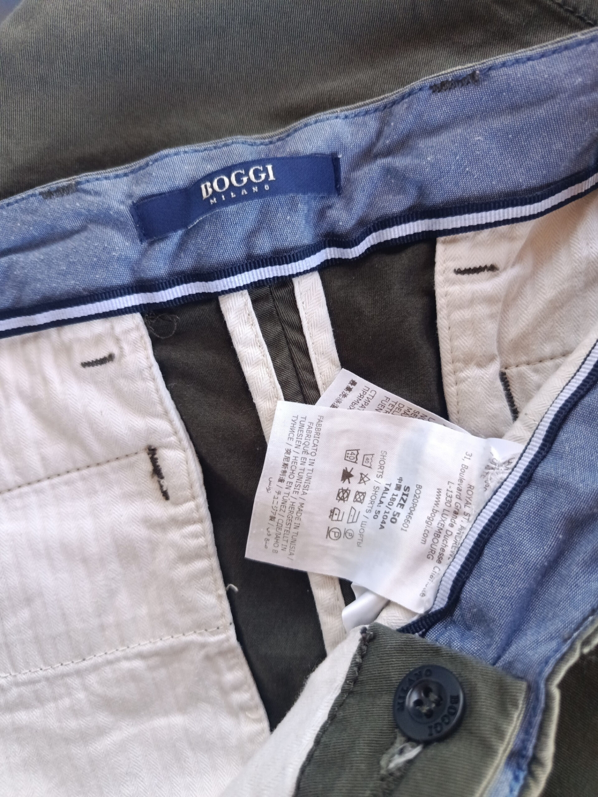Short Chino Boggi Milano Kaki T44 homme A1719 – Image 2