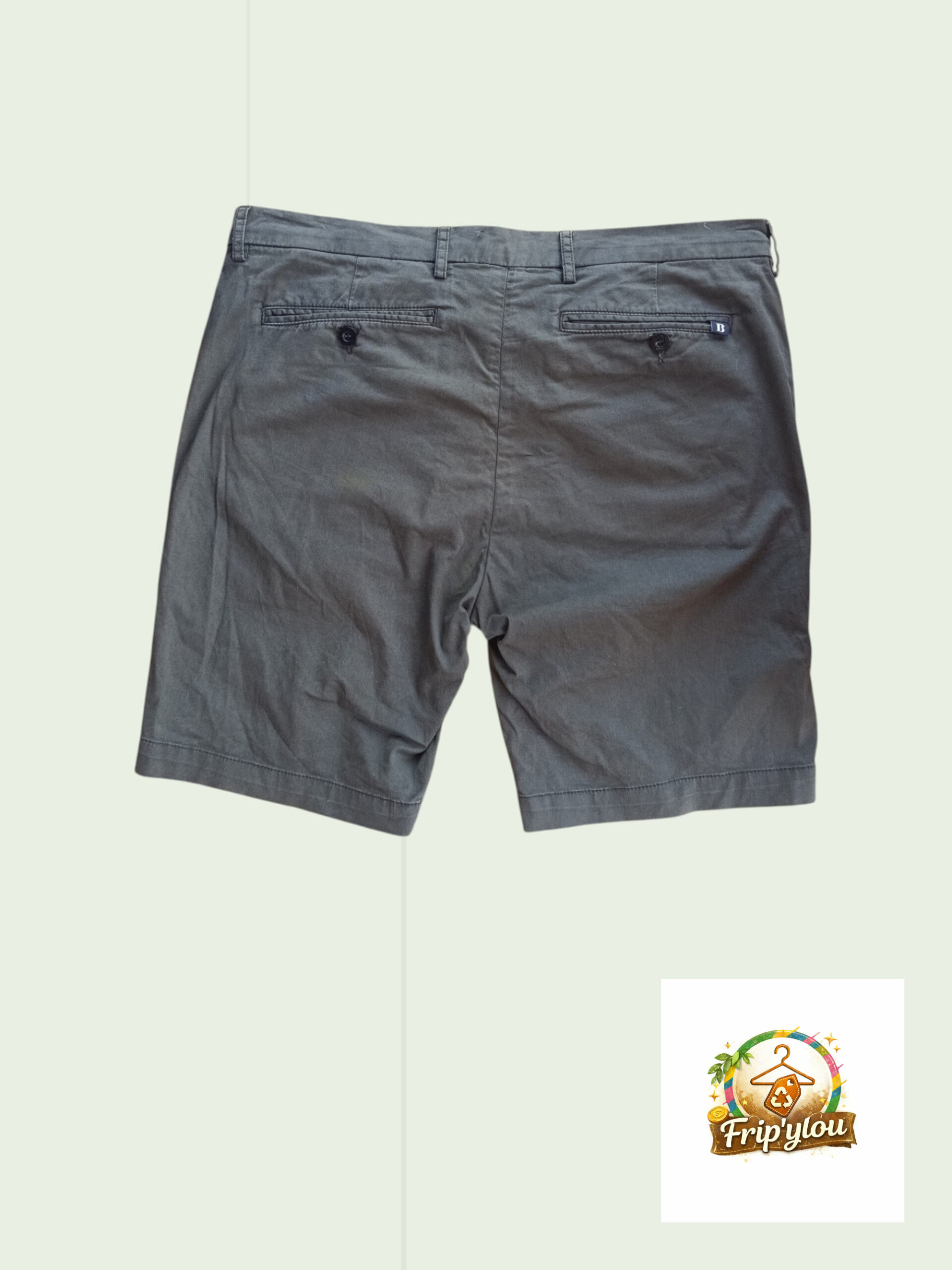 Short Chino Boggi Milano Kaki T44 homme A1719 – Image 3