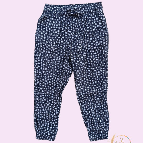 Pantalon fluide fleuri fille – 4 ans - A1771