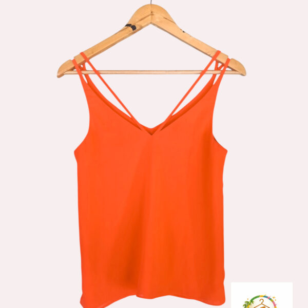 Débardeur fluide TOPSHOP corail fluo – Taille 34 (XS) A1763