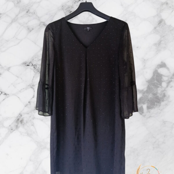 Robe noire RIU – élégante & raffinée - mi saison - A1792