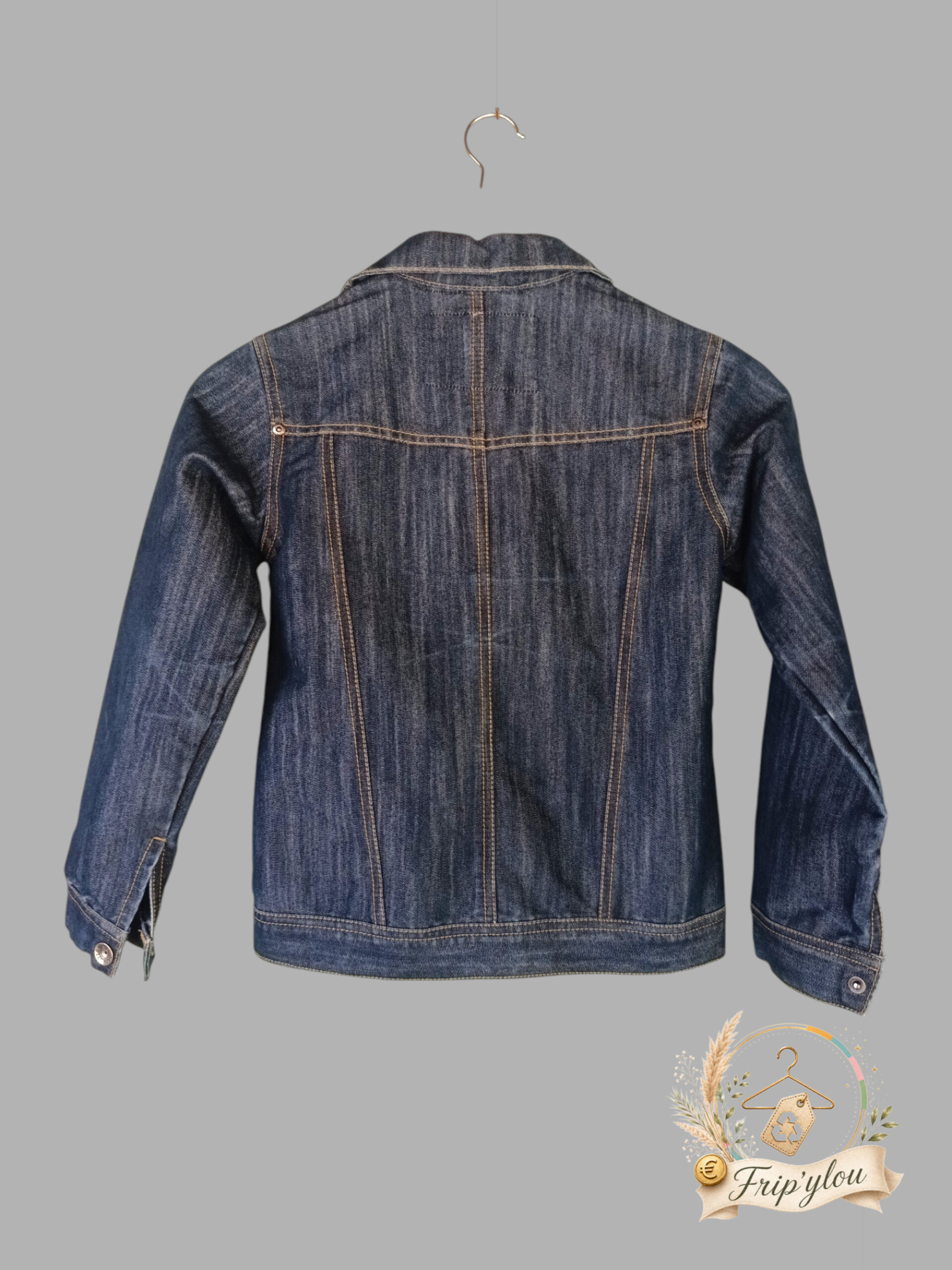 Veste en jean Graçon 10 ans Captain – Style casual / marin A1783 – Image 2