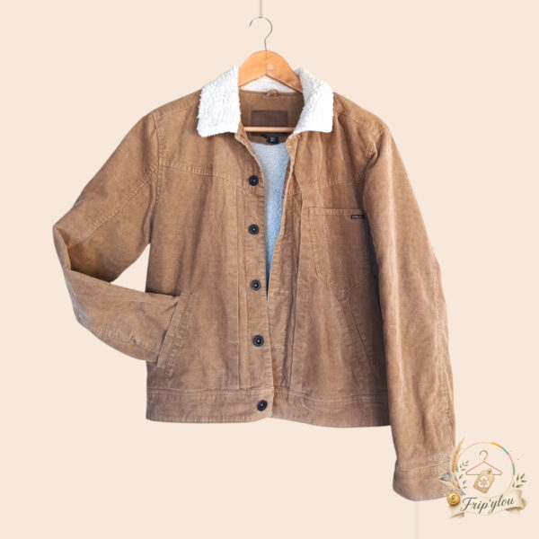 Veste homme Volcom en velours côtelé – doublée sherpa A1785