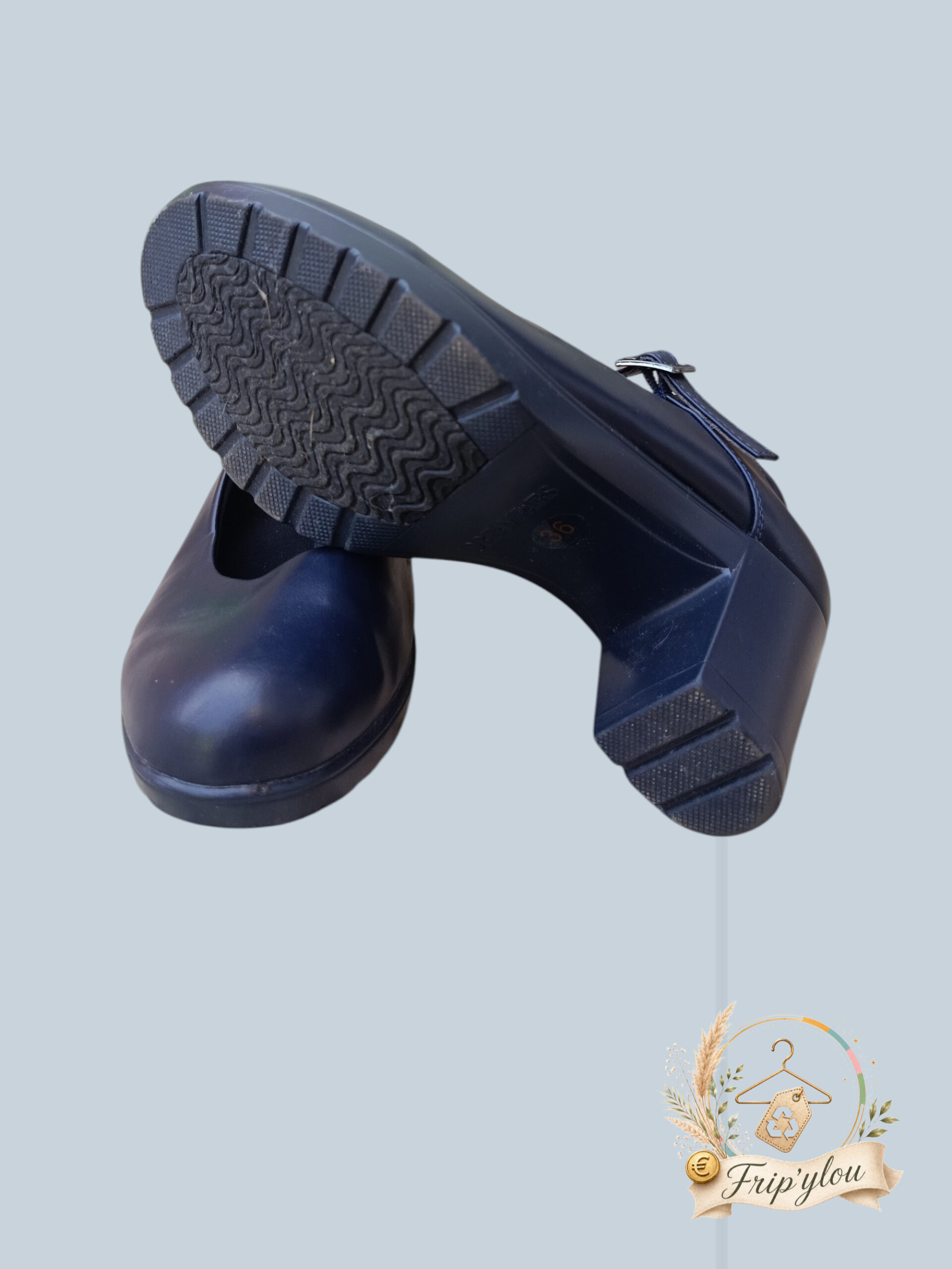 Chaussures à talons style Mary Jane / Baby bleu marine — DREAM PAIRS — T. 36 - A1823 – Image 4