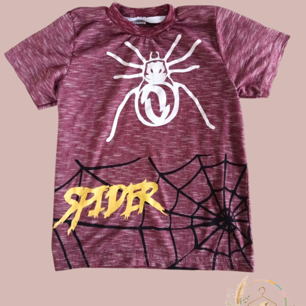 T-shirt garçon 7 ans araignée / spider - A1805