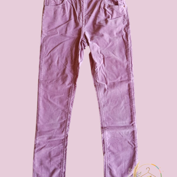 Pantalon slim en velours mauve MANGO KIDS 9/10 ans - A1835