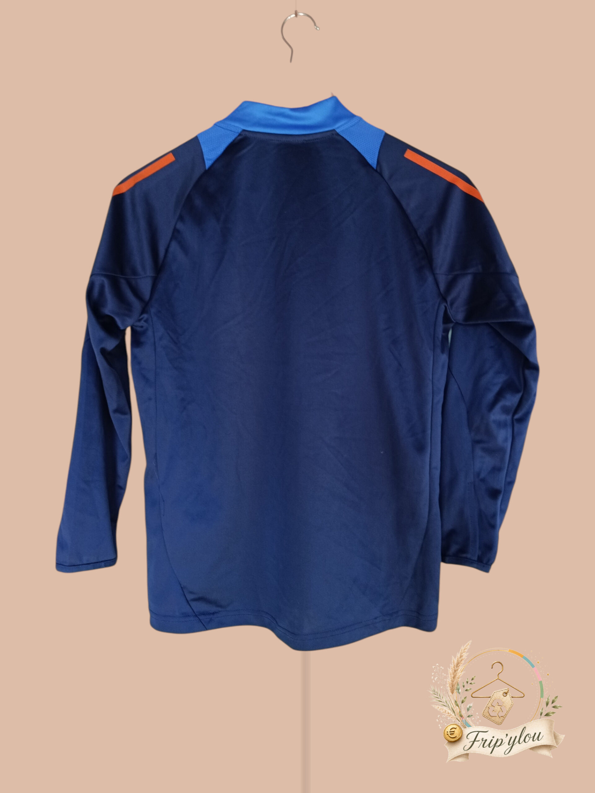 Adidas Juventus - Haut training bleu marine & orange – 18 ans - A1796 – Image 2