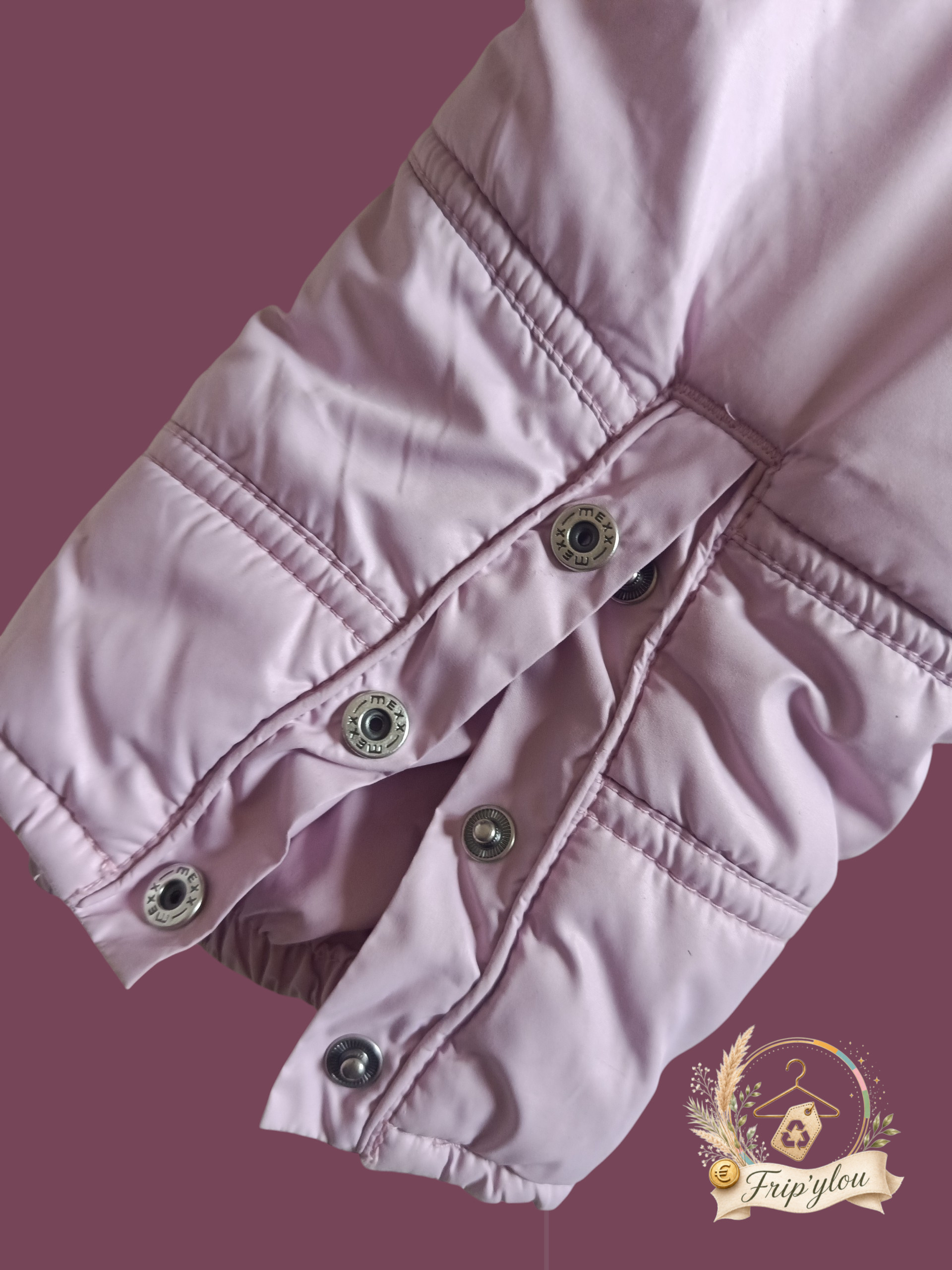 Combinaison de ski / ensemble de neige rose violet fille 24 mois/ 86cm- A1844 – Image 3